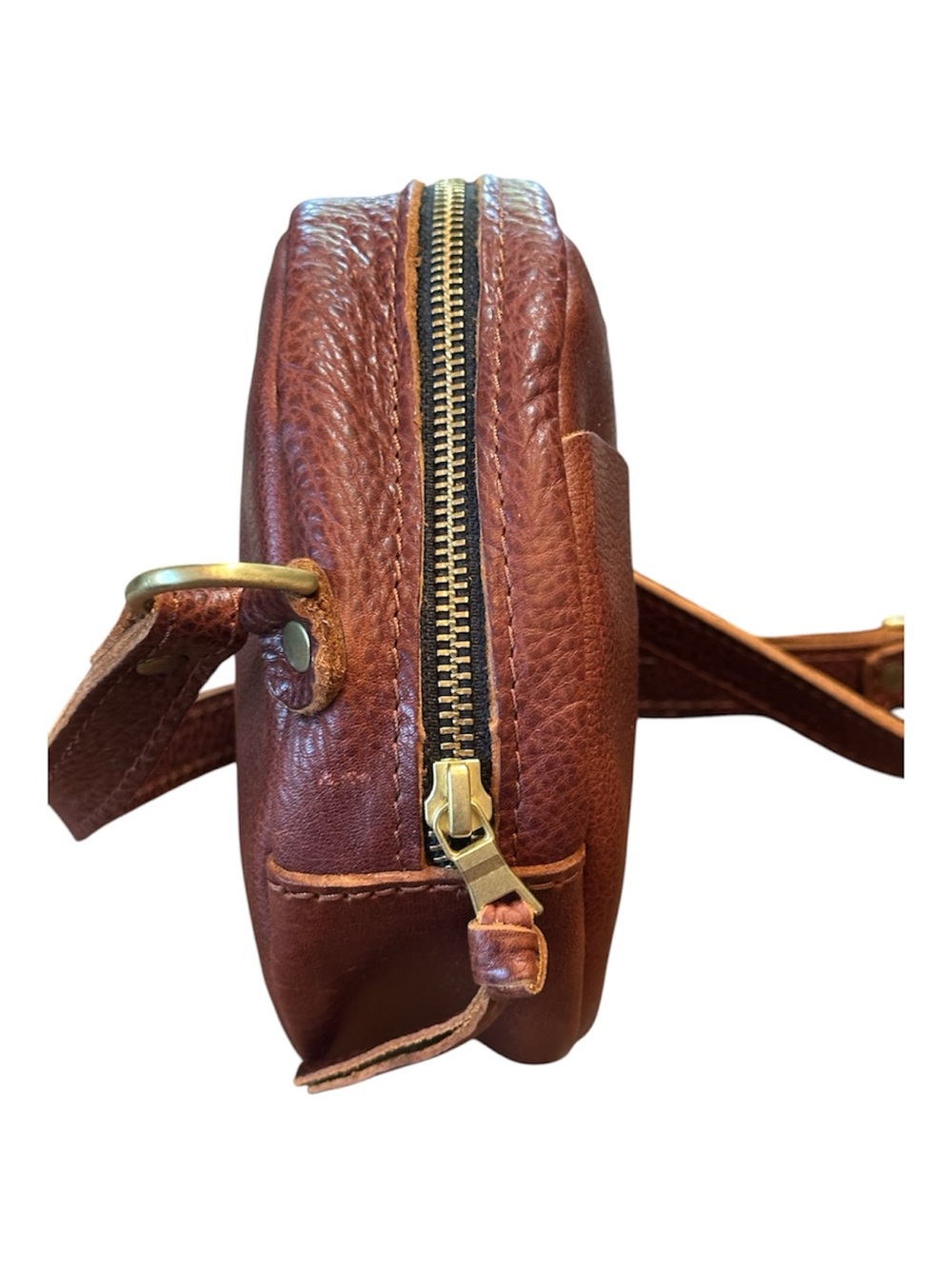 Portland Leather Small Circle Crossbody Bag - Picture 10 of 15